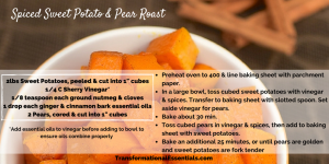 Cooking with Essential Oils - Sweet Potato Pear Roast