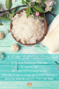 Transformational Essentials DIY Bath Salts Recipe